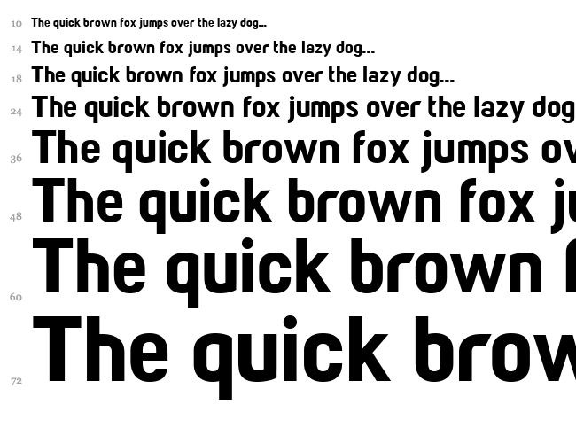 Paragon font waterfall